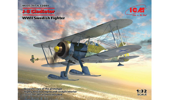 J-8 Gladiator WWII Swedish Fighter