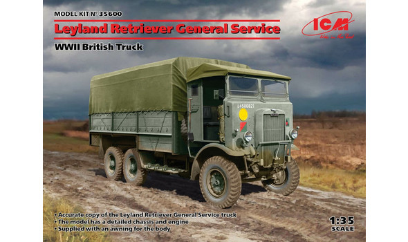 Leyland Retriever General Service, WWII British Truck (100% new molds)
