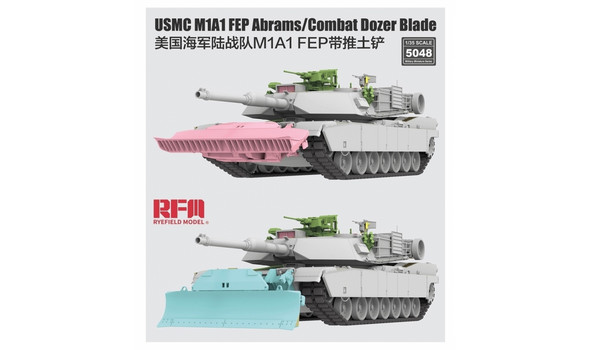 USMC M1A1 FEP Abrams/Combat Dozer Blade with workable track links